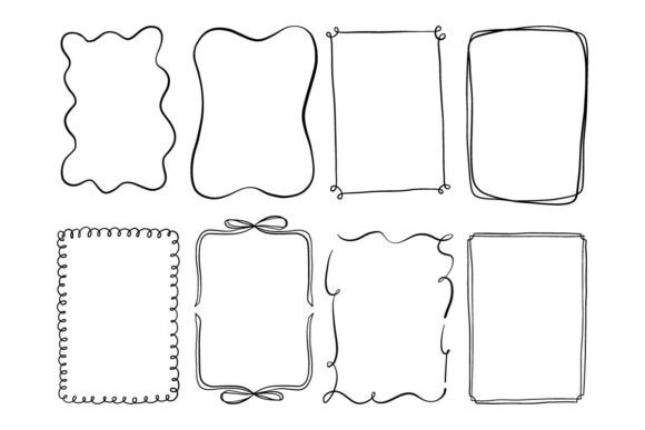 Download Doodle Frame Border Clipart Set - Set Collection