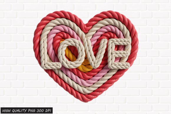 Download Rope Heart LOVE Valentine PNG File - Premium Resources