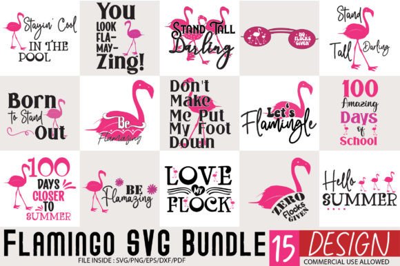 Download Flamingo Svg Bundle - Flamingo svg Collection