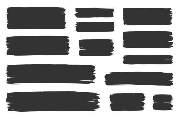 Download Black Paint Brush Stroke Textures - Stroke Collection