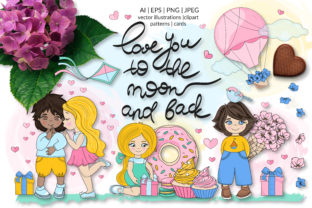 Download Cute Valentine Illustration Set - Set Collection