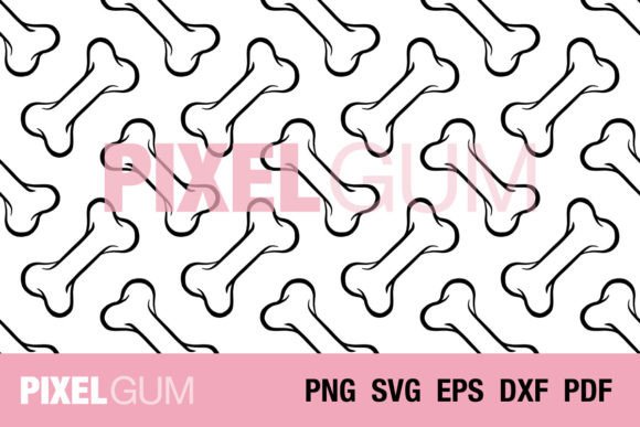 Download Seamless Dog Bone Treat Vector Pattern - Vector pattern Collection