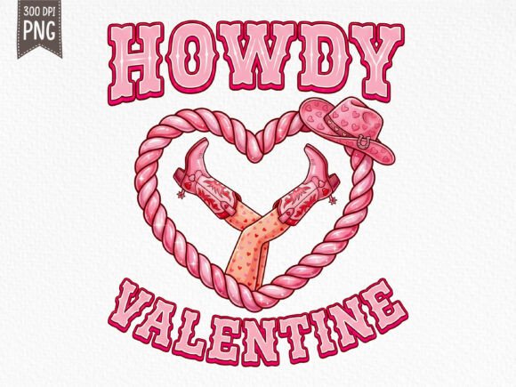 Download Pink Cowgirl Rope Heart Valentine PNG - Rope heart valentine Collection