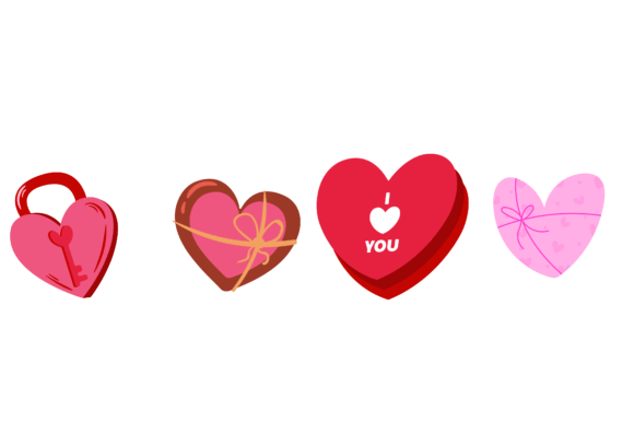 Download Valentine Illustration Set Vector - Set Collection