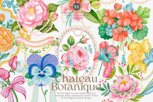 Download Chateau Botanique Clipart Set - Set Collection