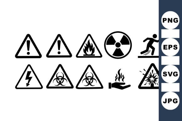 Download Safety Warning Symbol Clipart Set - Set Collection