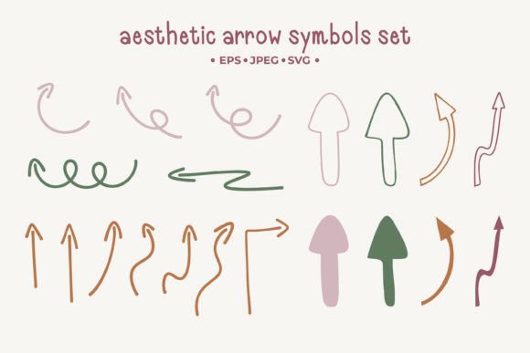 Download A Set of Aesthetic Abstract Arrow Symbol - Set Collection