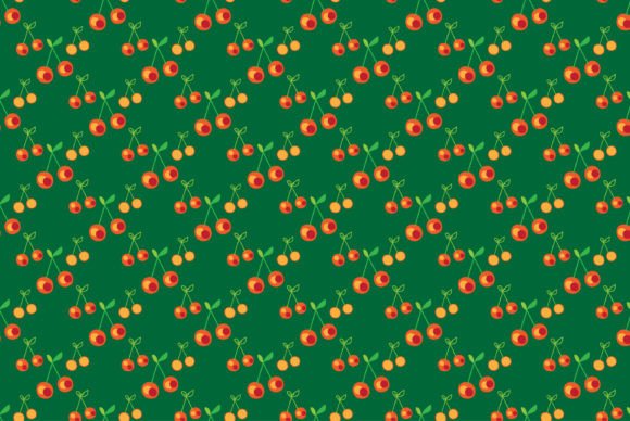 Download Cherry Seamless Pattern, Red Line Art on - Red line art Collection