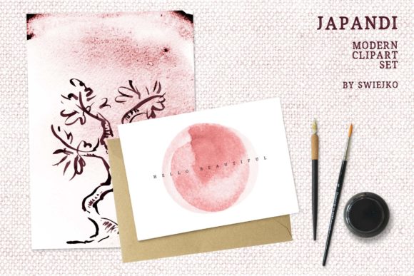 Download Japandi, Modern Clipart Set - Set Collection