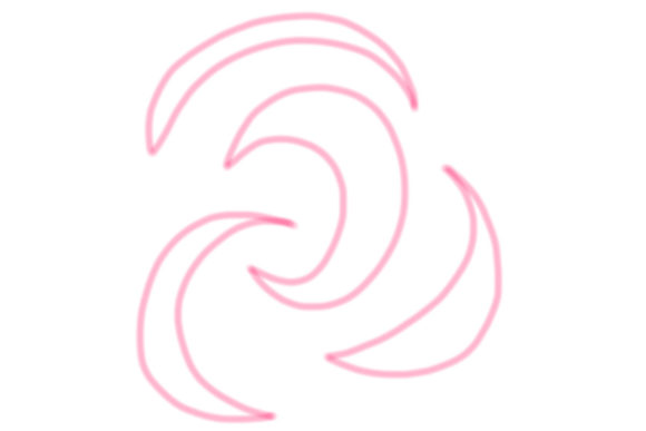 Download PINK RED LINE ART MOON PNG FILE - Red line art Collection