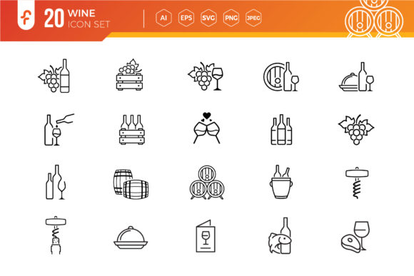 Download Wine Icon Set Design - Set Collection