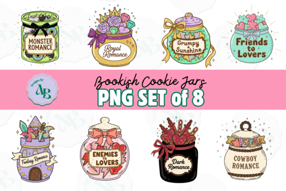 Download Romance Bookish Tropes Cookie Jar Set - Set Collection
