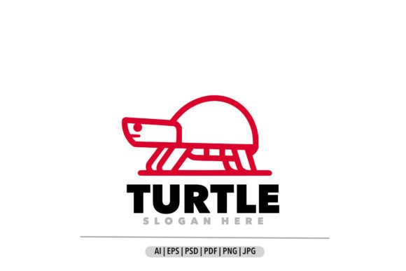 Download Turtle Red Line Art - Red line art Collection