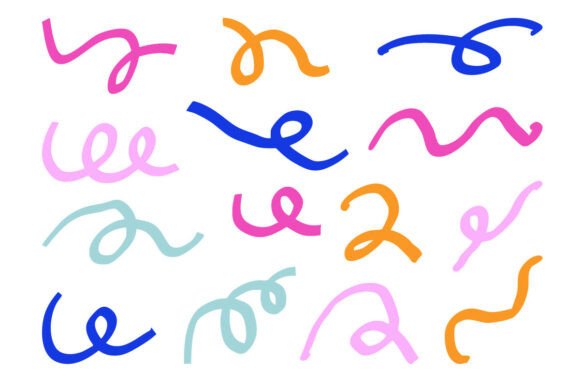 Download Colorful Curved Line SVG Bundle Set Pack - Set Collection