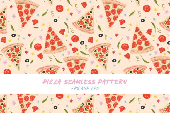 Download Pizza Vector Pattern - Vector pattern Collection
