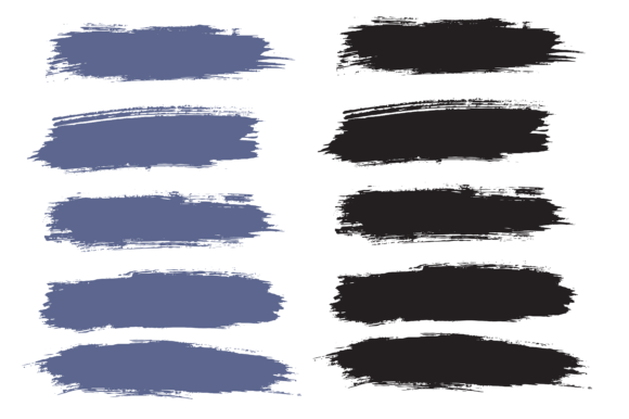 Download Paint Ink Vector Brush Stroke Set - Stroke Collection