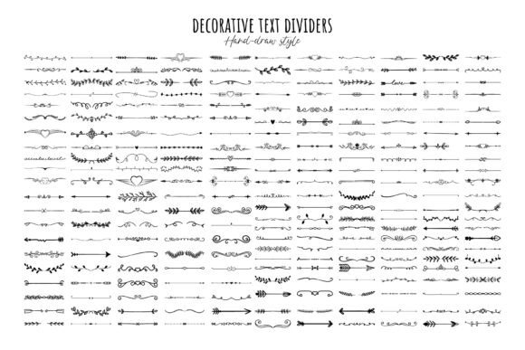 Download Various Decorative Text Dividers Set - Set Collection