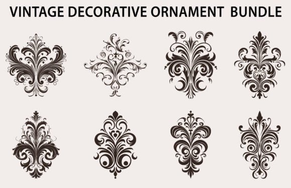 Download Set of Decorative Design Element Vector - Set Collection
