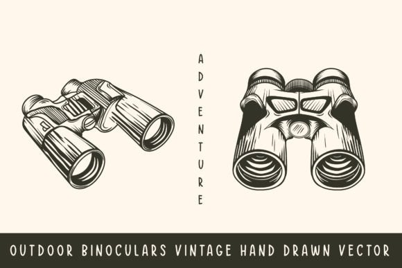 Download Binocular Hand Drawing Vector - Binocular Collection